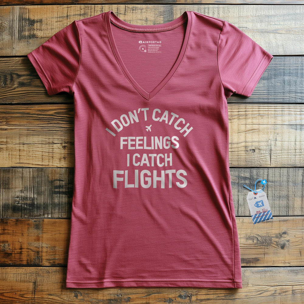 Catch Flights - Women's V-Neck T-Shirt