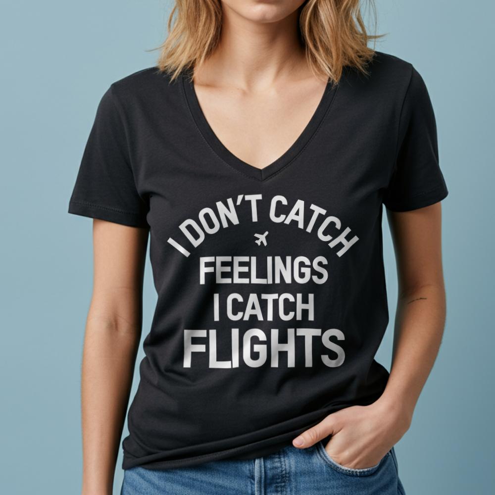 Catch Flights - Women's V-Neck T-Shirt