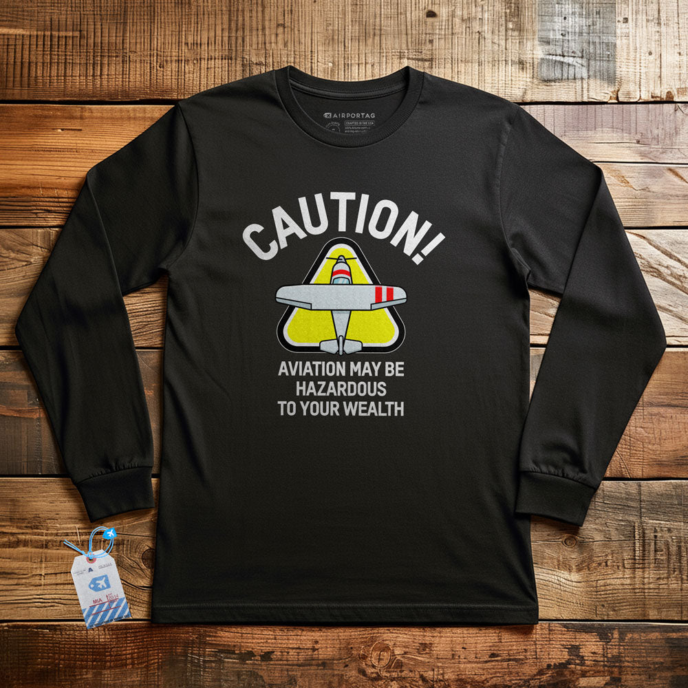 Caution Wealth - Long Sleeve T-Shirt