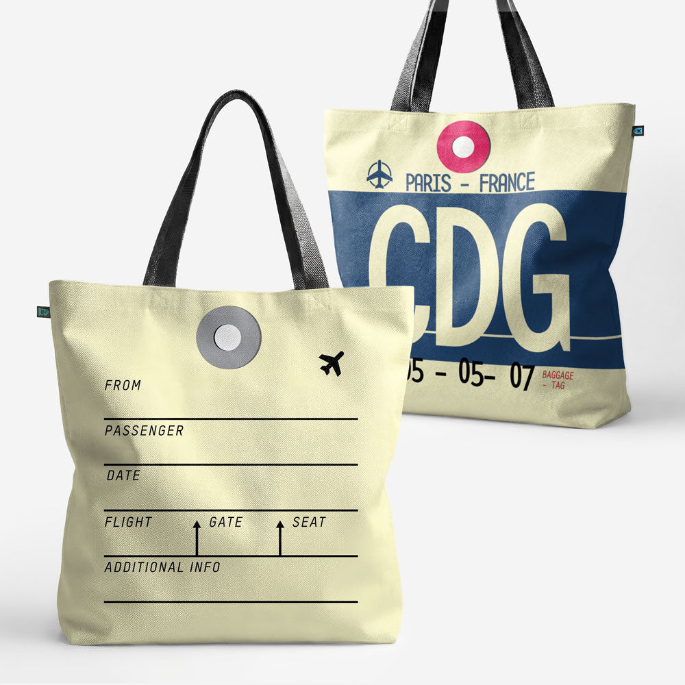 Tote Bag - CDG - Paris - Roissy Charles de Gaulle Airport