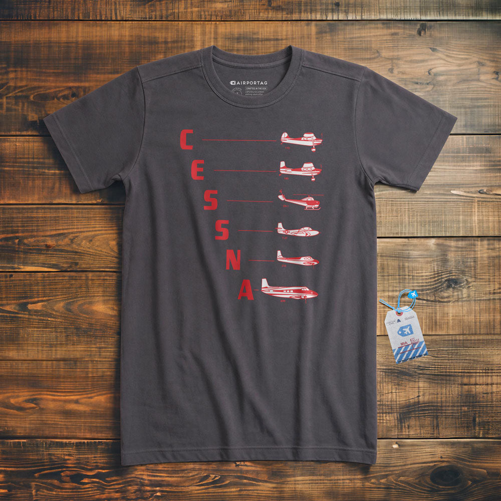Cessna Letters to Planes - T-Shirt