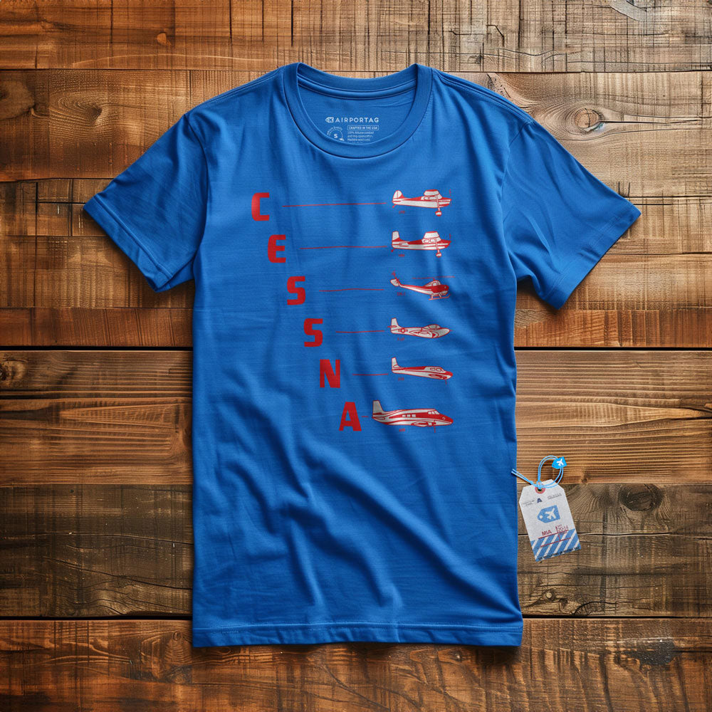 Cessna Letters to Planes - T-Shirt