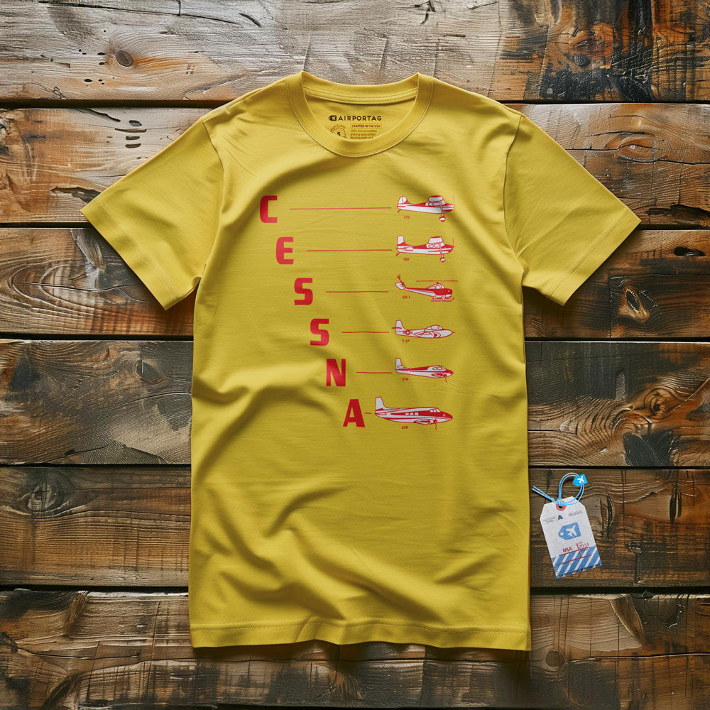 Cessna Letters to Planes - T-Shirt
