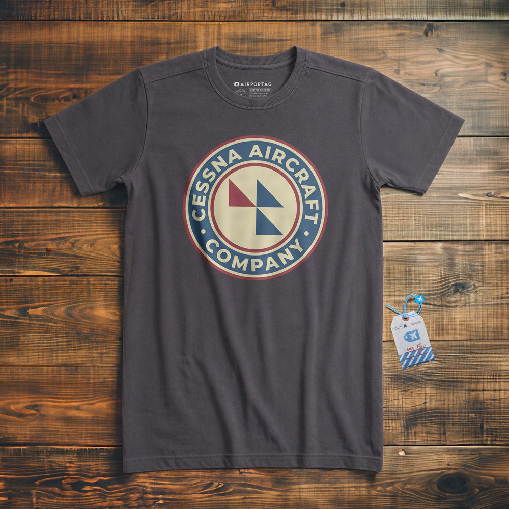 Cessna Aircraft Company Round Vintage - T-Shirt