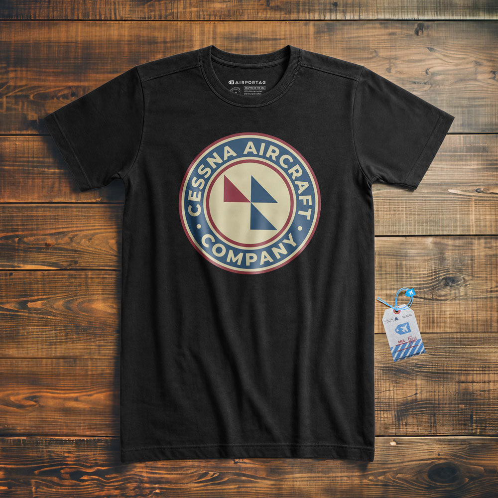 Cessna Aircraft Company Round Vintage - T-Shirt