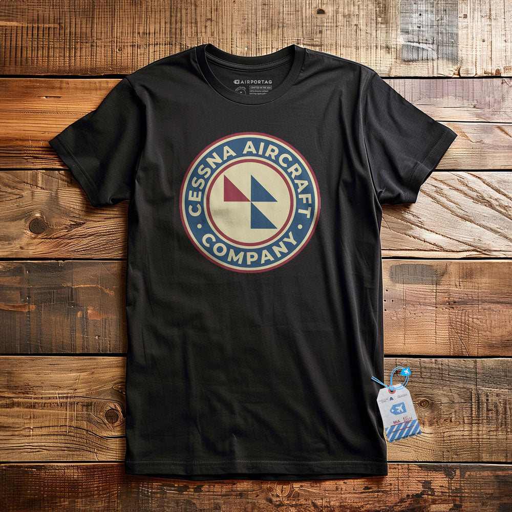 Cessna Aircraft Company Round Vintage - T-Shirt