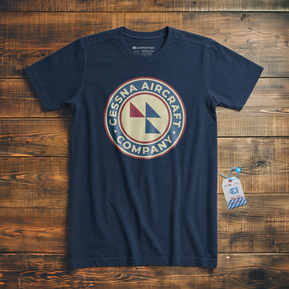 Cessna Aircraft Company Round Vintage - T-Shirt