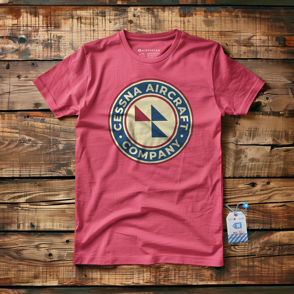Cessna Aircraft Company Round Vintage - T-Shirt