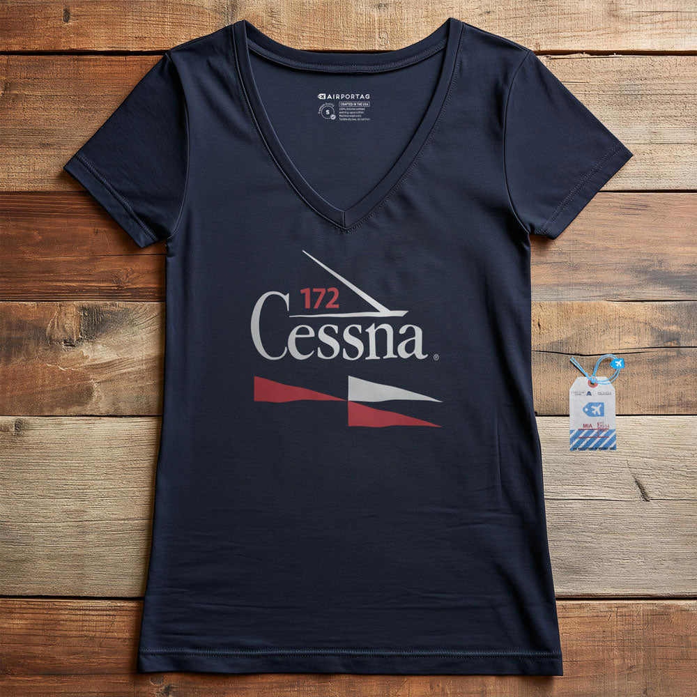 Cessna 172 - Women's V-Neck T-Shirt