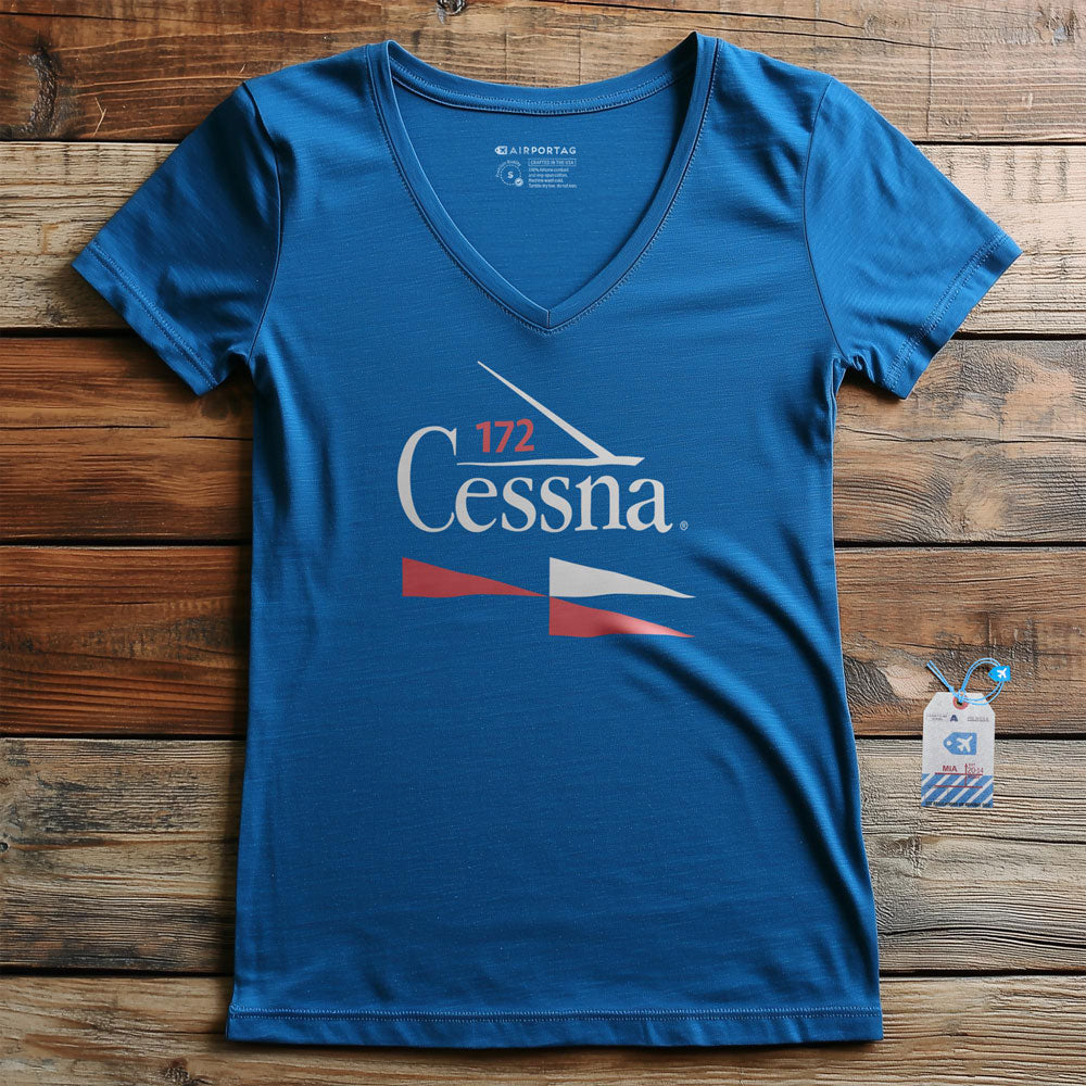 Cessna 172 - Women's V-Neck T-Shirt