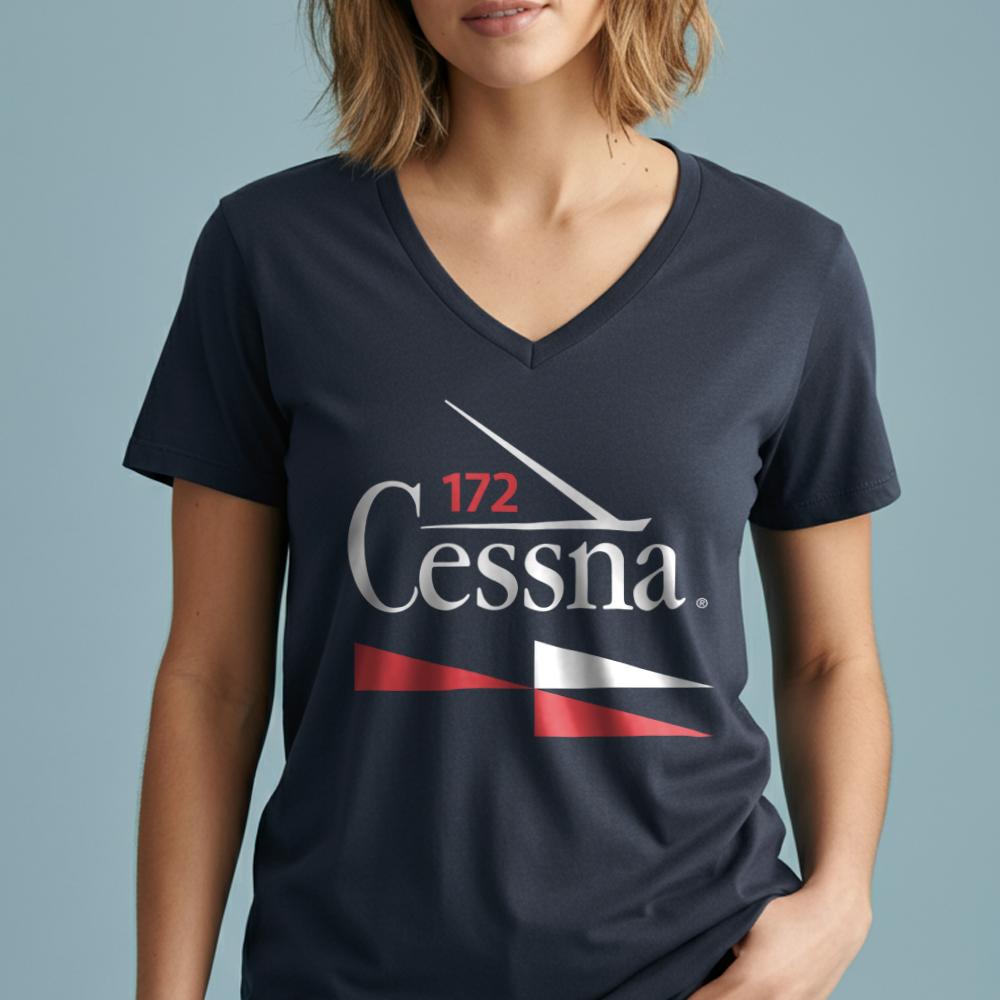 Cessna 172 - Women's V-Neck T-Shirt