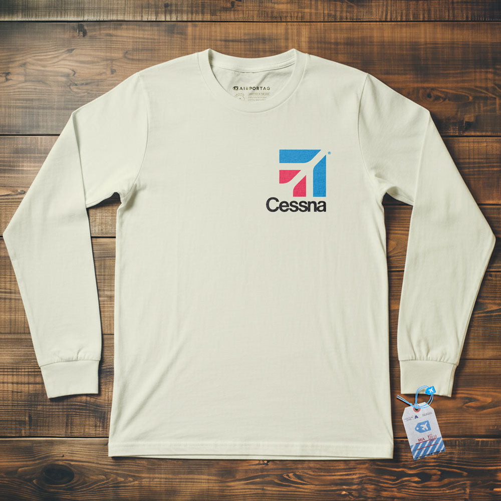 Cessna Logo Pocket - Long Sleeve T-Shirt