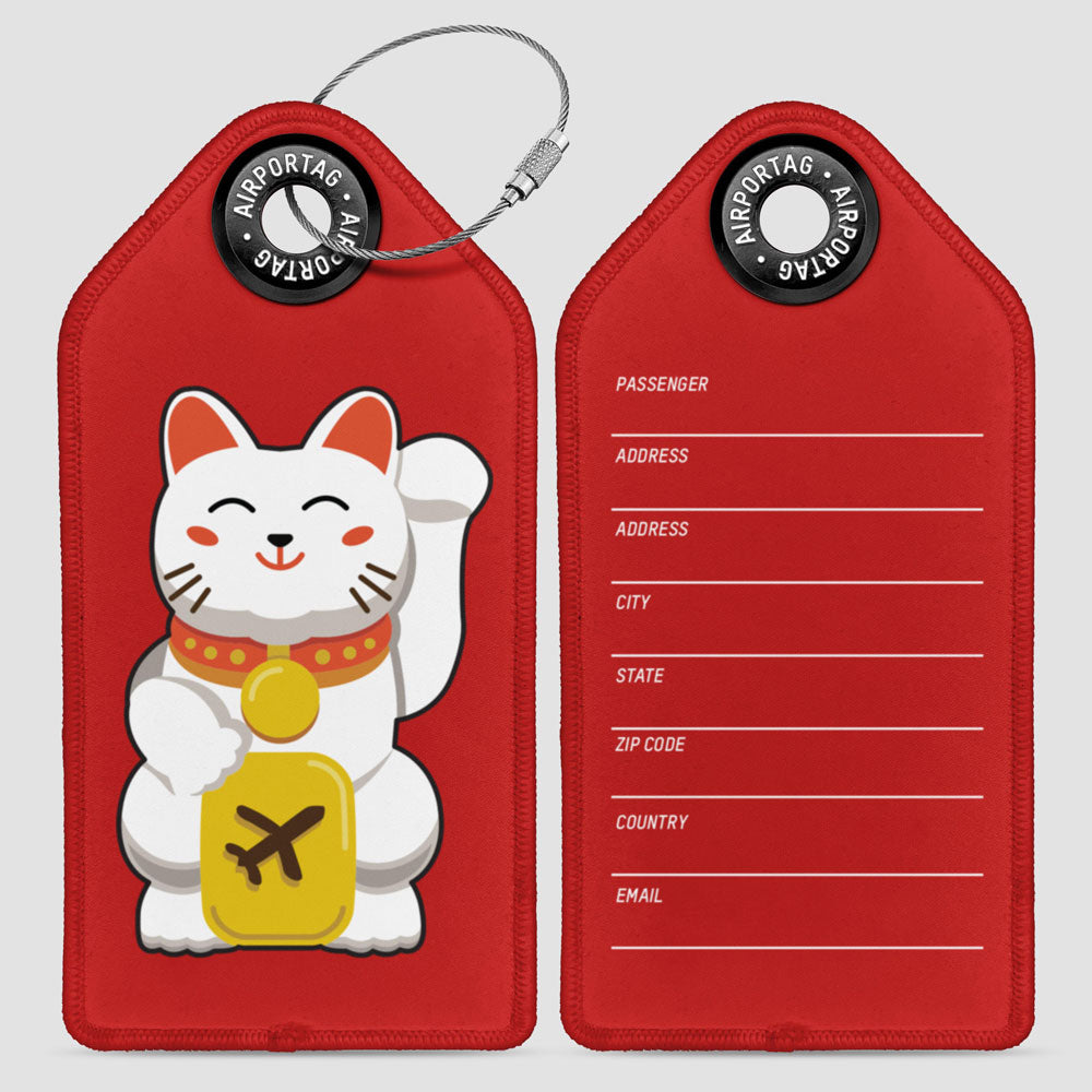 招き猫 - ラゲッジタグ