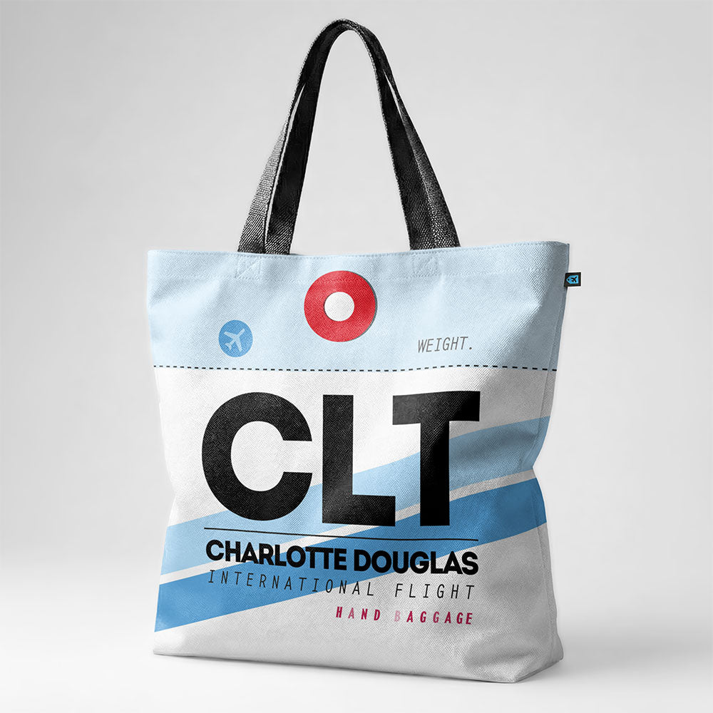 Tote Bag - CLT - Charlotte Douglas International Airport - IATA code CLT