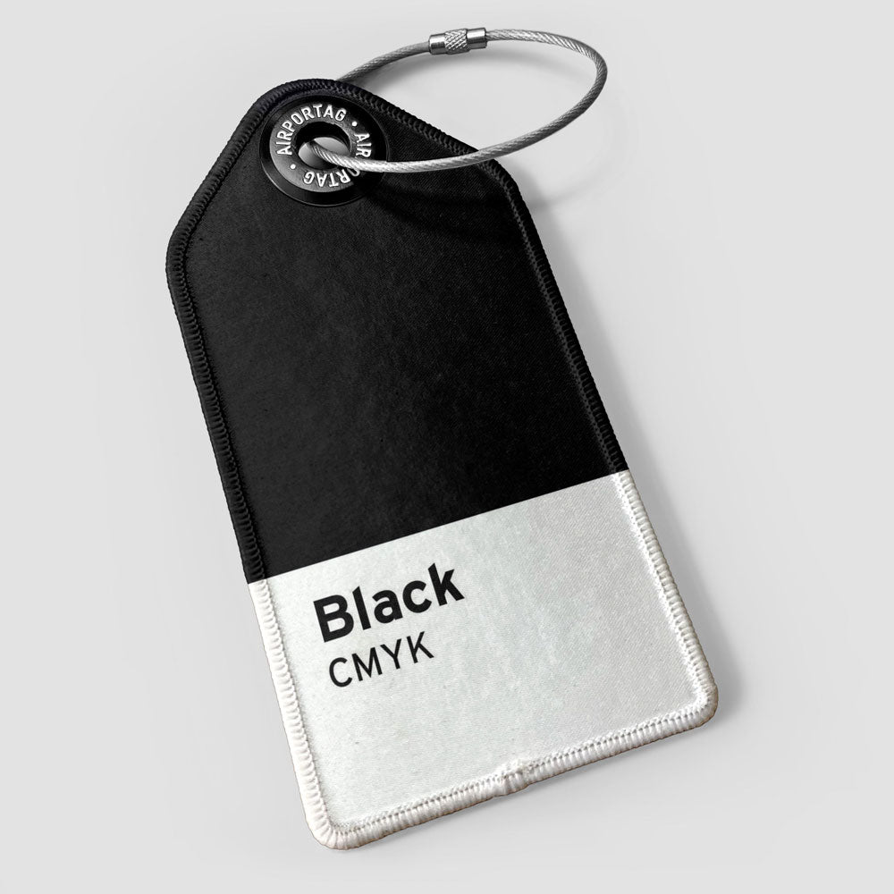 Black CMYK - Luggage Tag