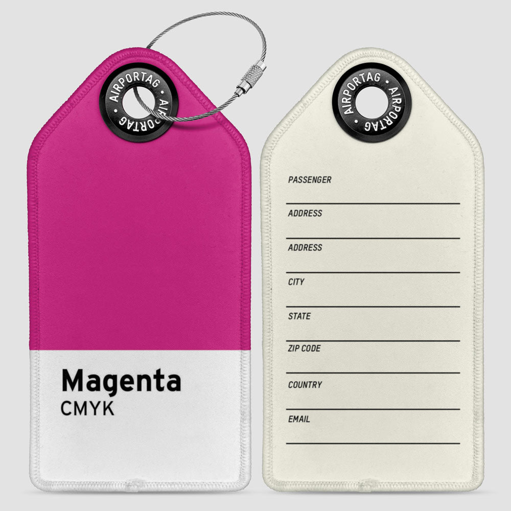 Magenta CMYK - Luggage Tag