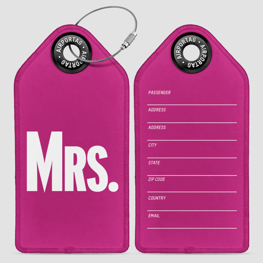 Mr and Mrs - 荷物タグ