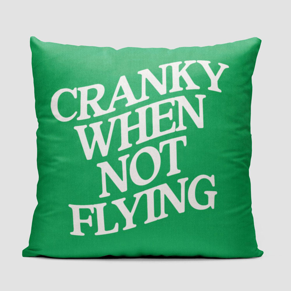 Cranky When Not Flying - Throw Pillow