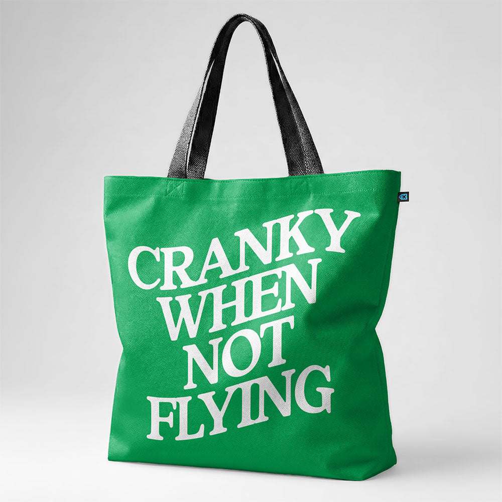 Cranky When Not Flying - Tote Bag