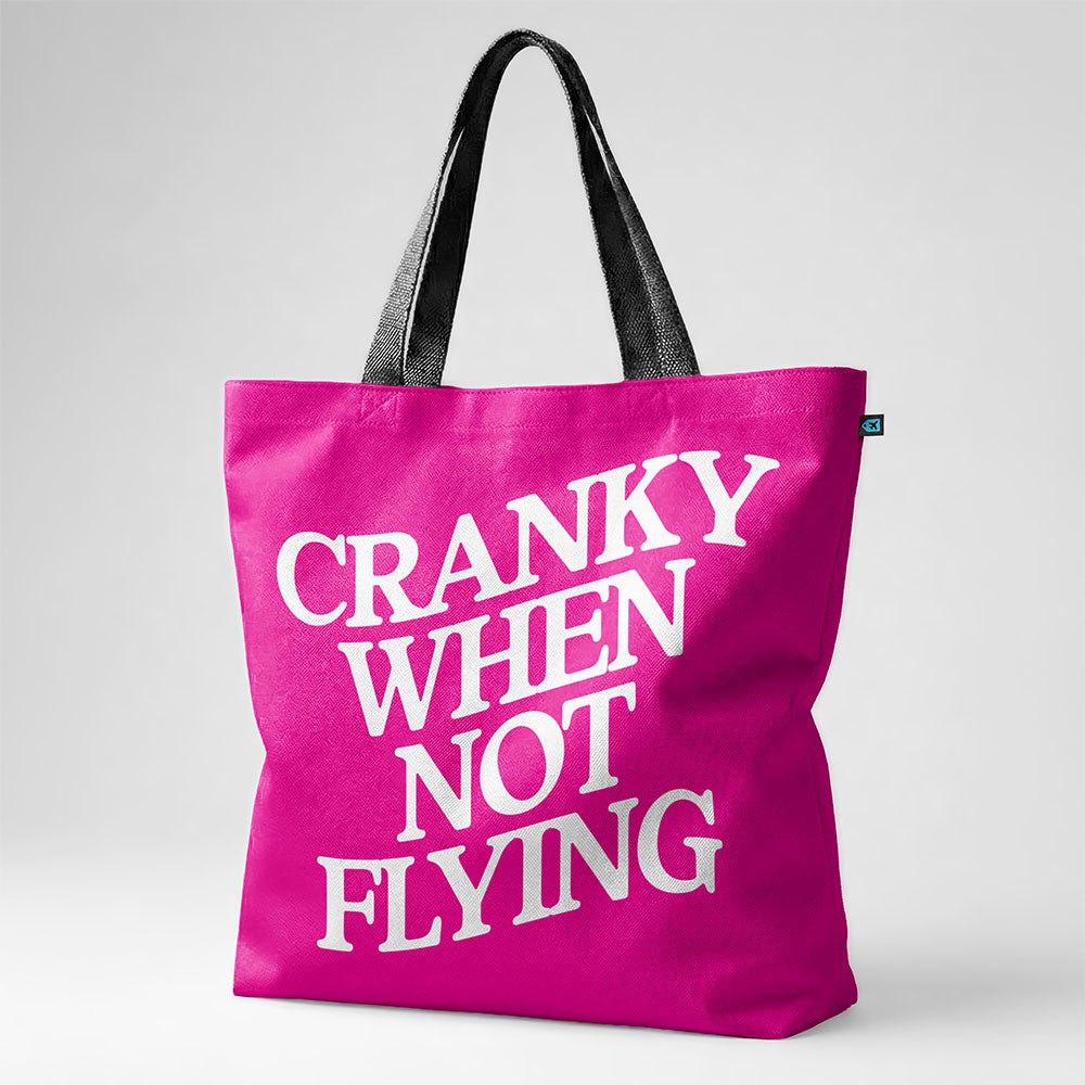 Cranky When Not Flying - Tote Bag