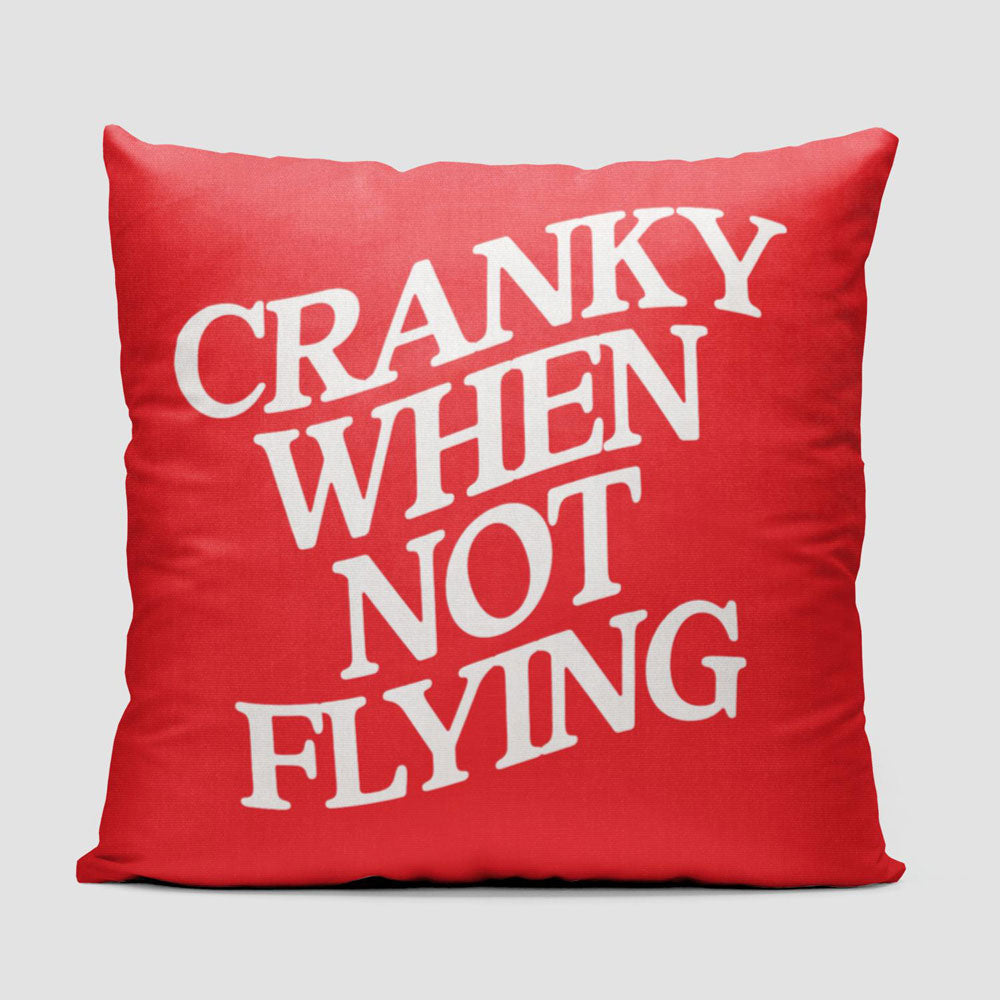 Cranky When Not Flying - Throw Pillow