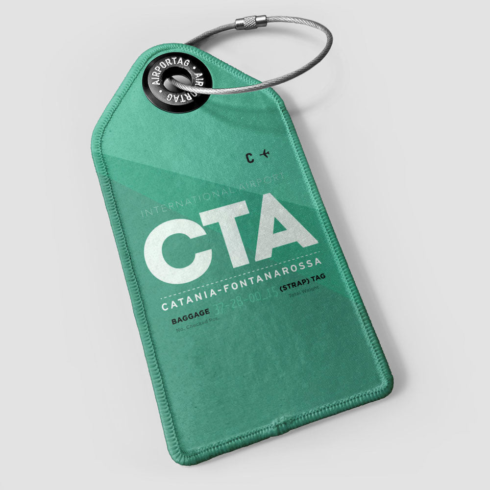 Airport Code Luggage Tag - IATA code CTA baggage tag