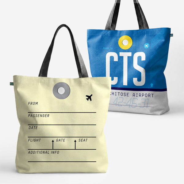 トートバッグ - CTS - 新千歳空港 - 北海道、日本 - IATA コード CTS