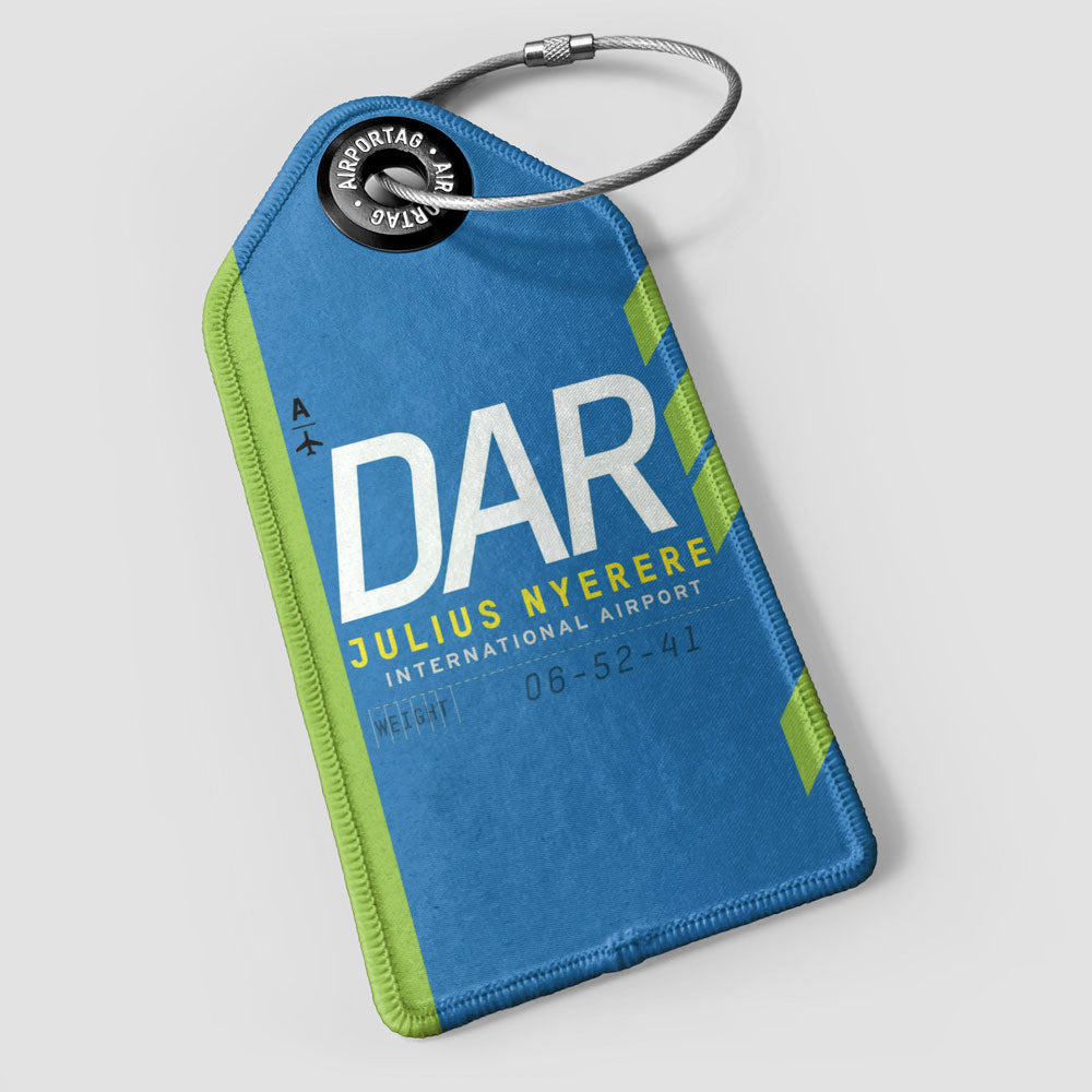 Airport Code Luggage Tag - IATA code DAR baggage tag