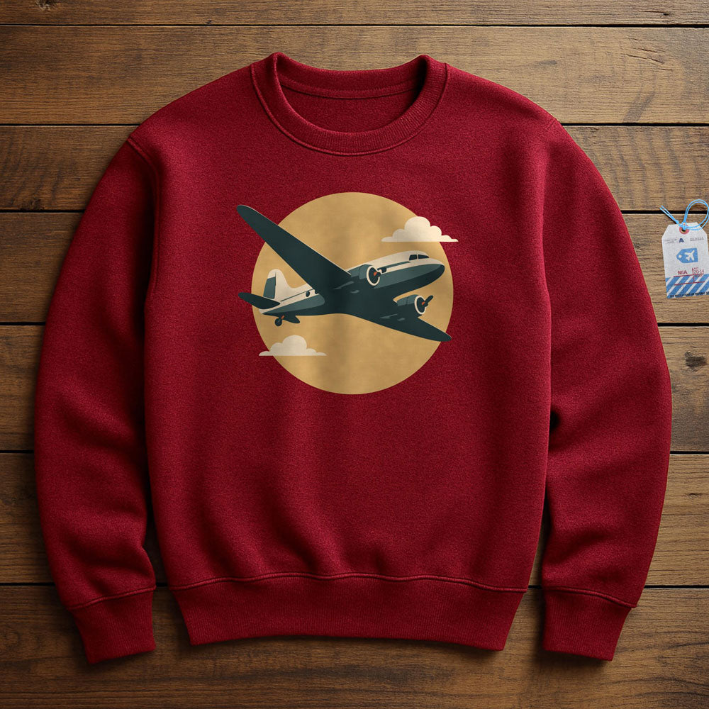 DC-3 Minimalist - Sweatshirt - Red