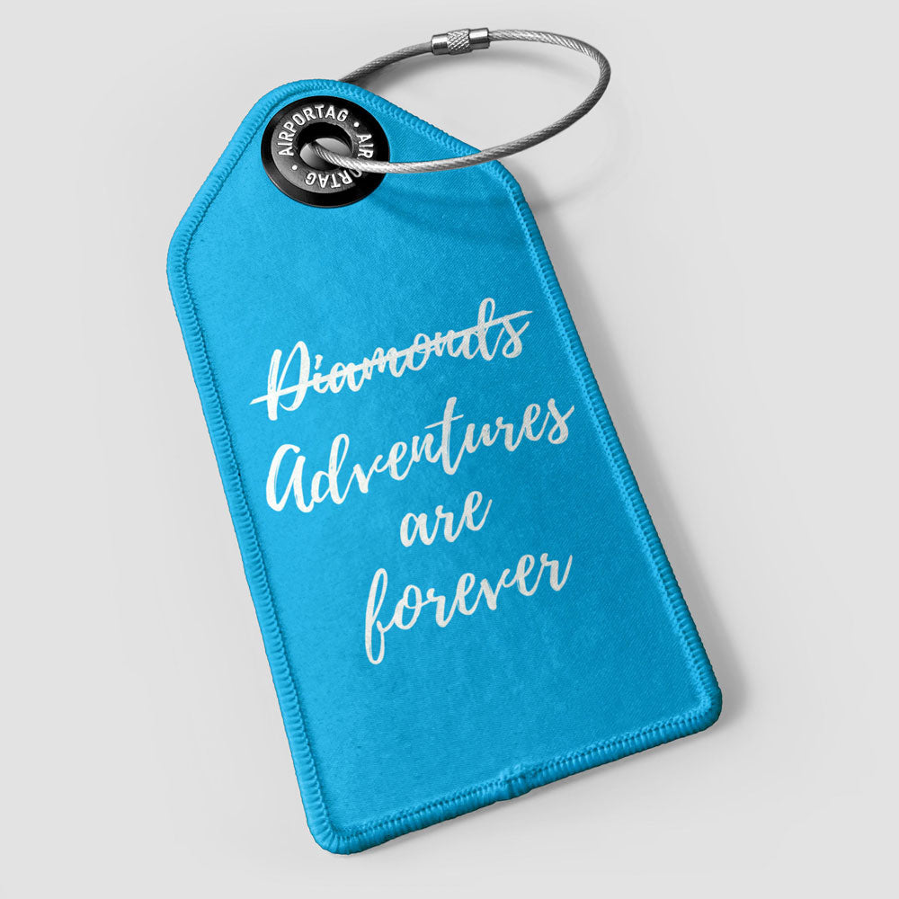 Les aventures sont éternelles - Étiquette de bagage