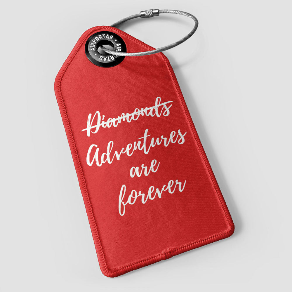 Les aventures sont éternelles - Étiquette de bagage