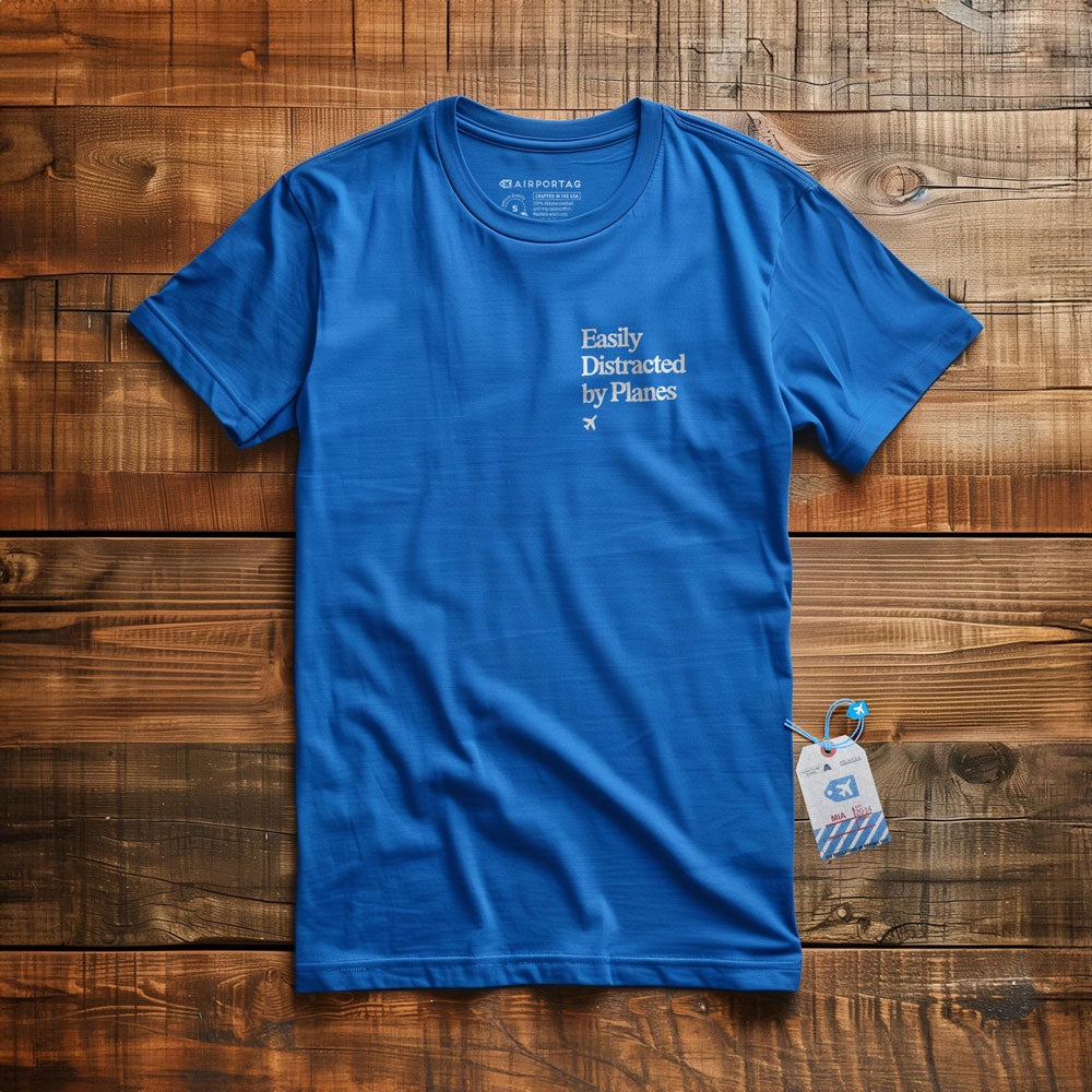Distracted by Planes - Pocket - T-Shirt