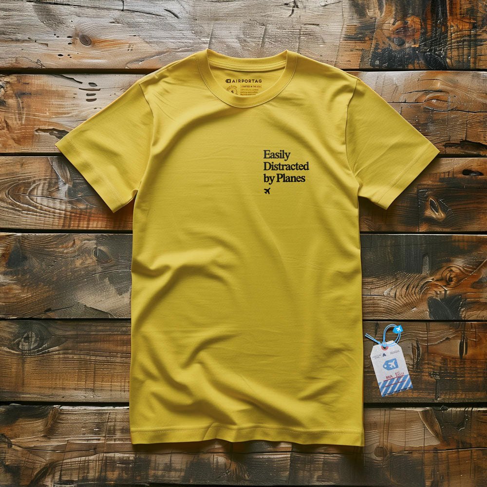 Distracted by Planes - Pocket - T-Shirt