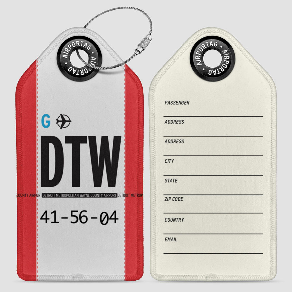 DTW - Luggage Tag
