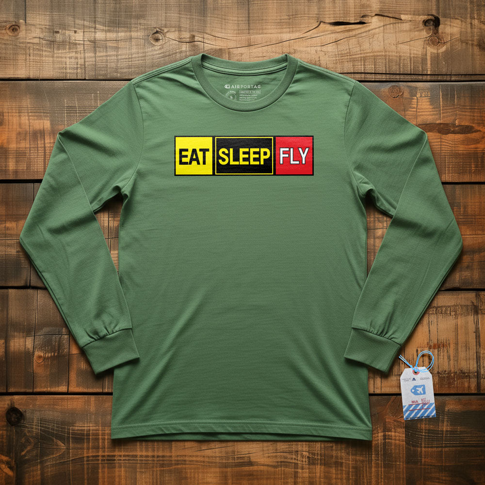 Eat Sleep Fly - Long Sleeve T-Shirt
