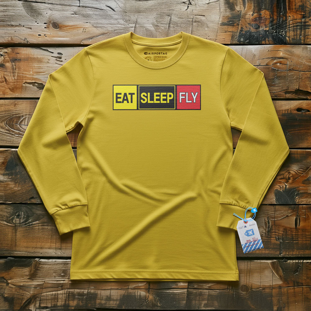 Eat Sleep Fly - Long Sleeve T-Shirt