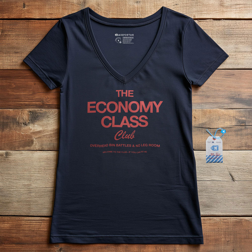 The Economy Class Club - Women's V-Neck T-Shirt