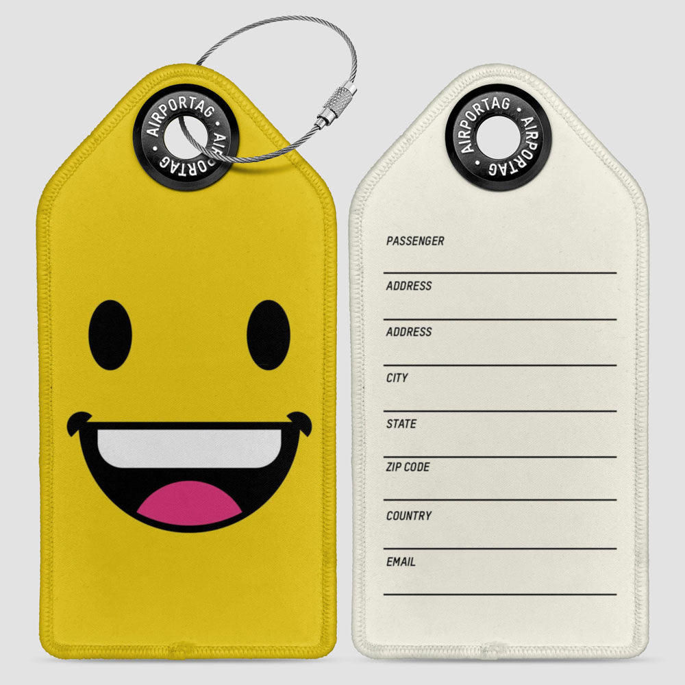 Luggage Tag Emoji Happy Emoticon baggage tag