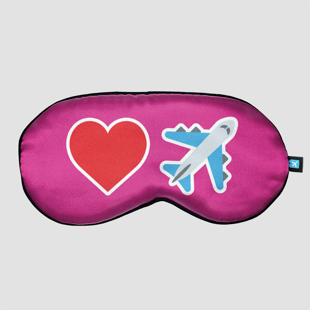 Emoji Heart Plane - Sleep Mask