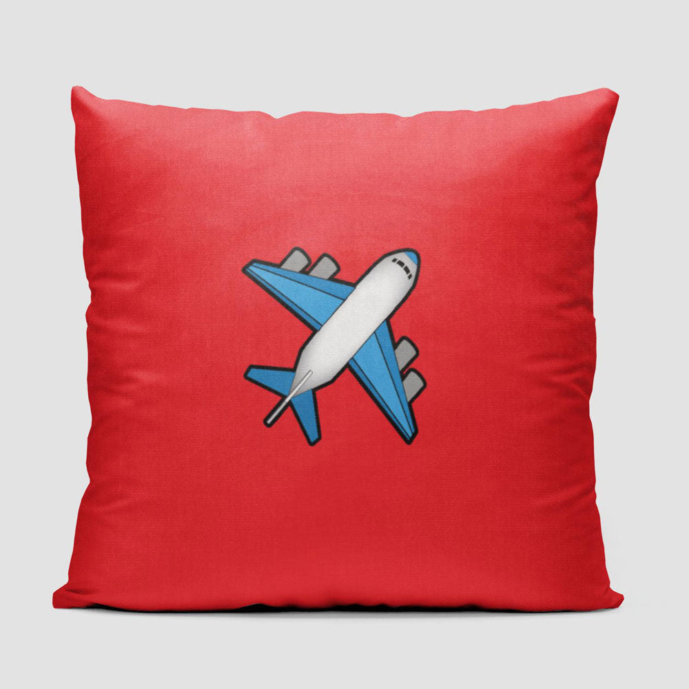 Emoji Plane Tiny - Throw Pillow