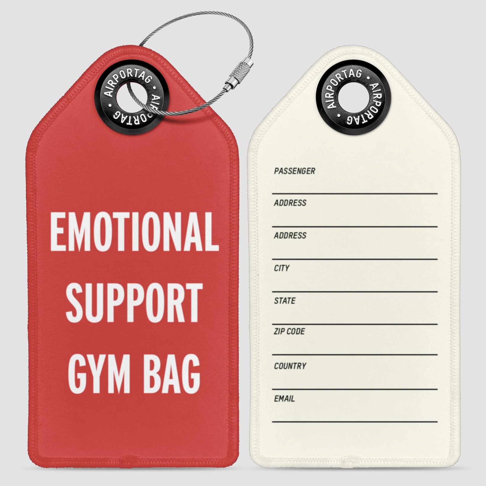 Emotional Support Gym Bag - Luggage Tag