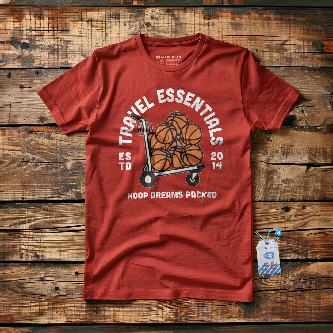Travel Essentials Basketball - T-Shirt