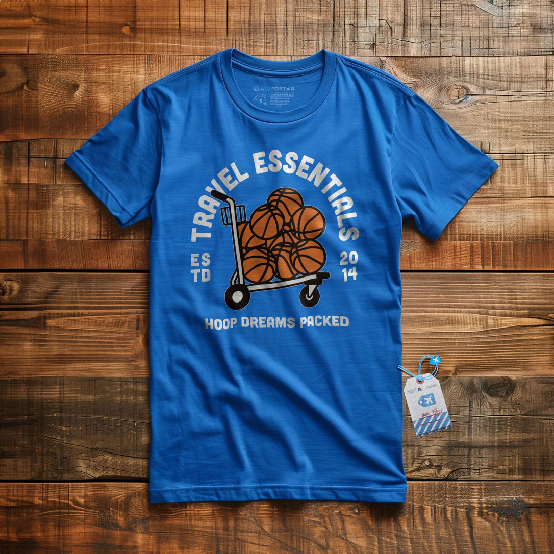 Travel Essentials Basketball - T-Shirt