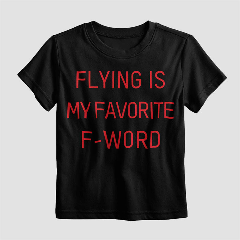 Voler est mon mot F préféré - T-shirt pour enfants