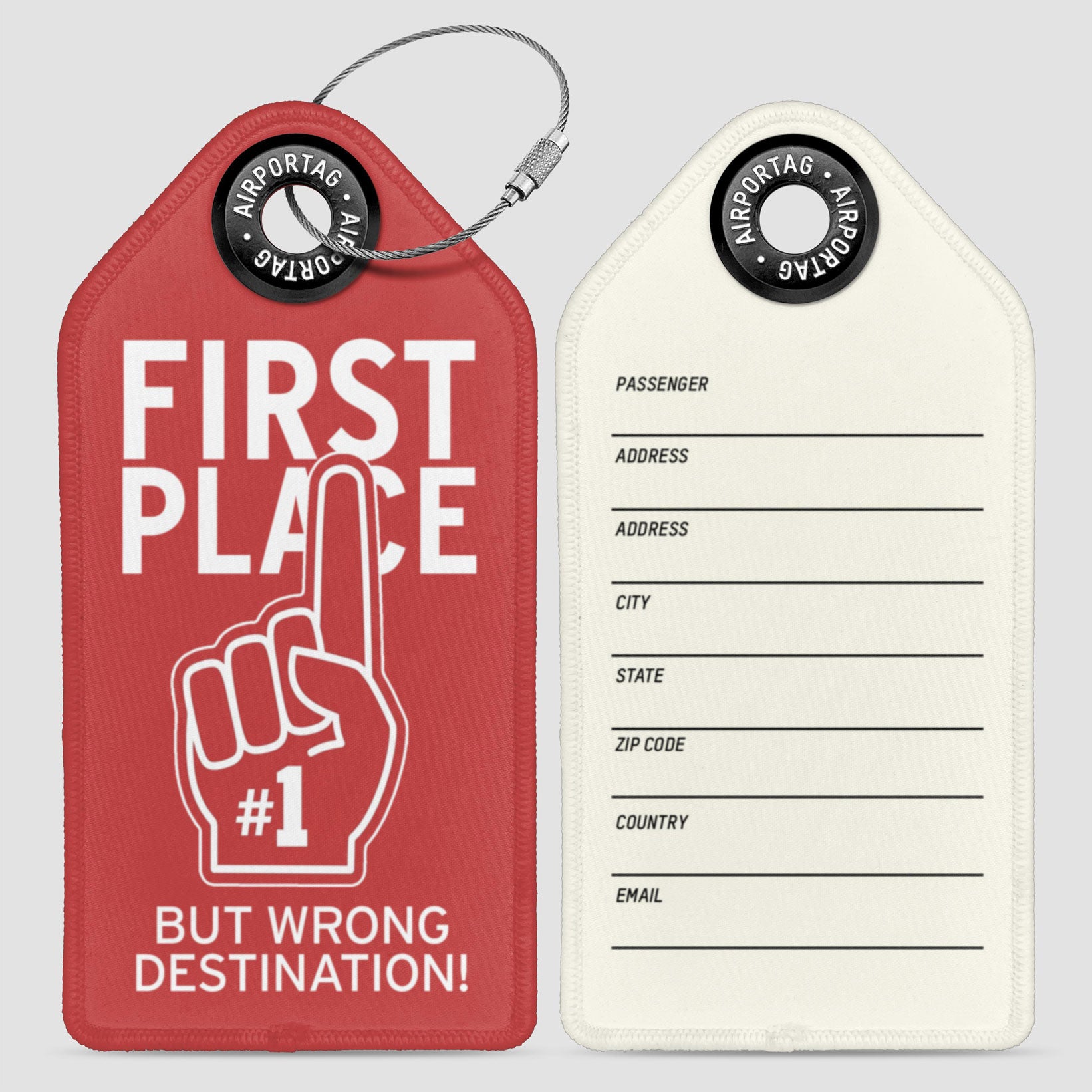 First Place Wrong Destination - Luggage Tag