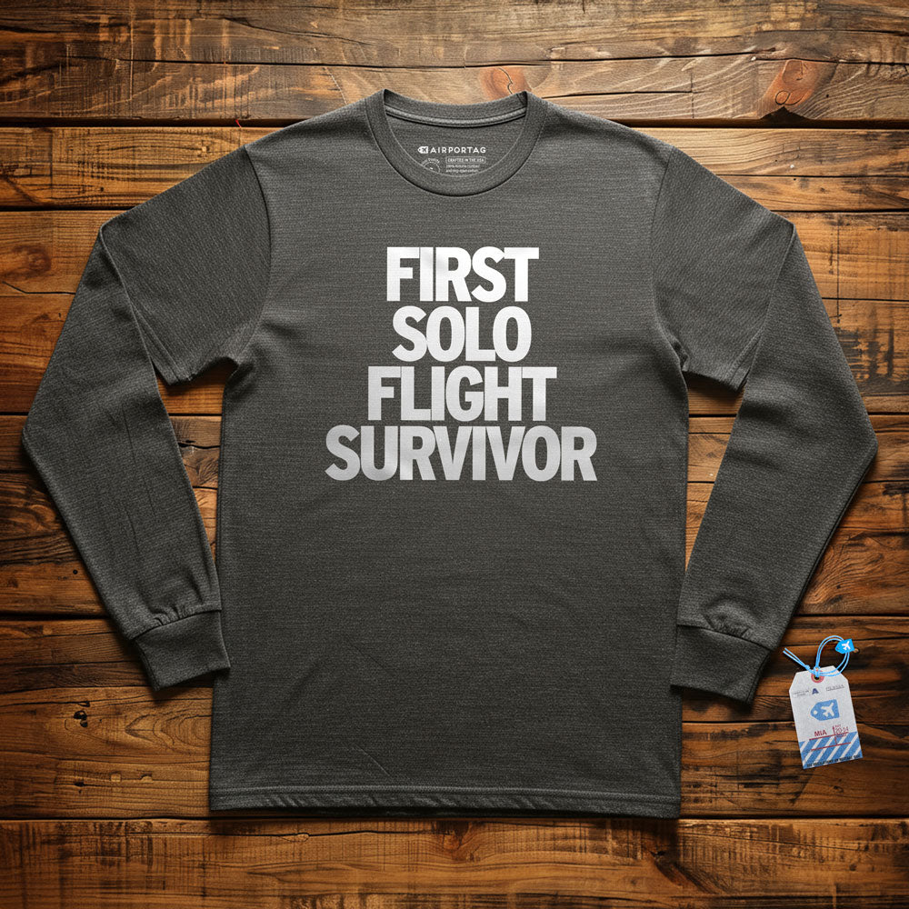 First Solo Flight Survivor - Long Sleeve T-Shirt