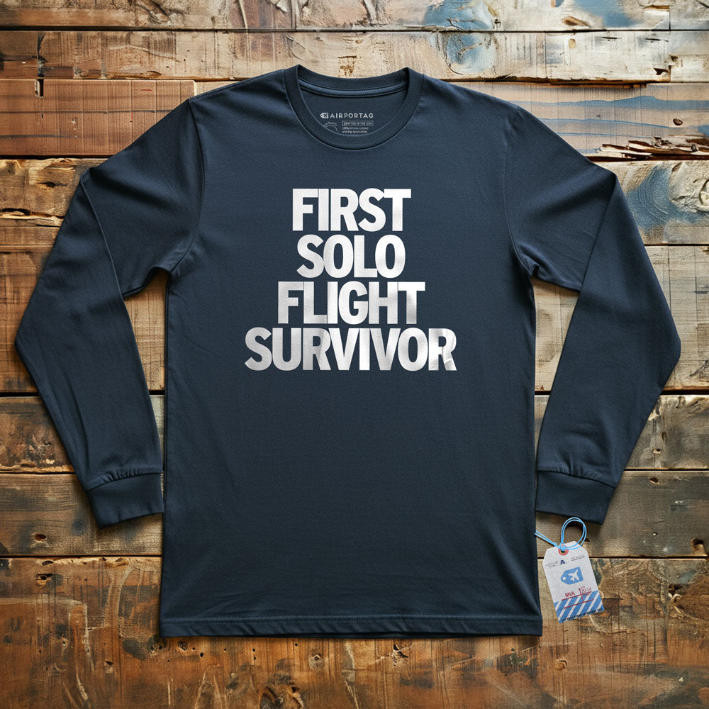 First Solo Flight Survivor - Long Sleeve T-Shirt