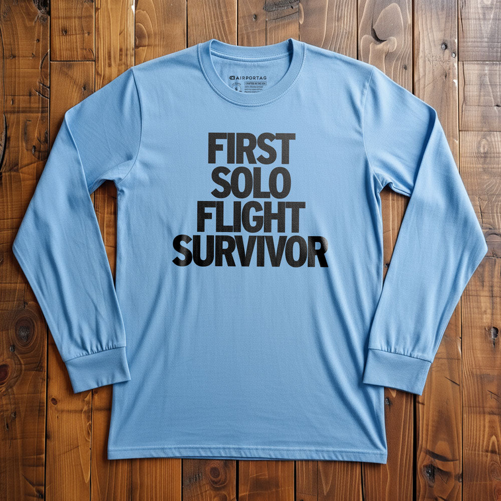 First Solo Flight Survivor - Long Sleeve T-Shirt