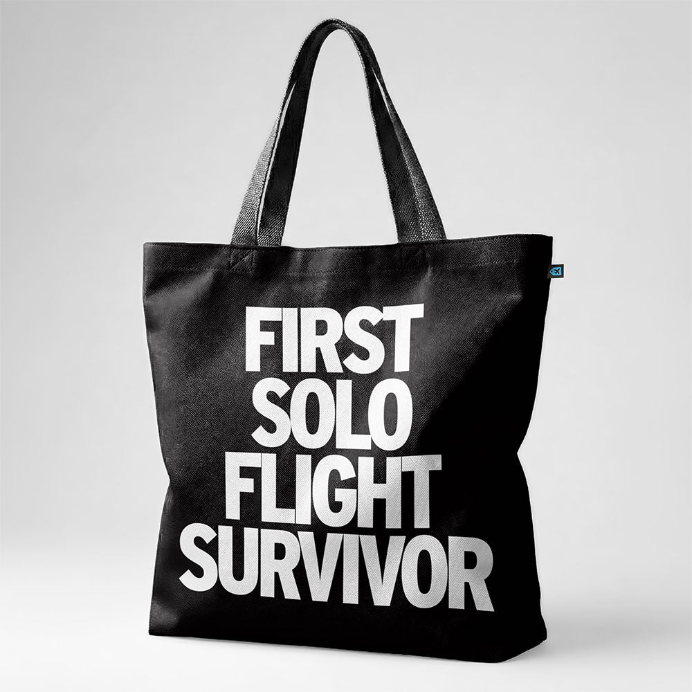 First Solo Flight Survivor - Tote Bag