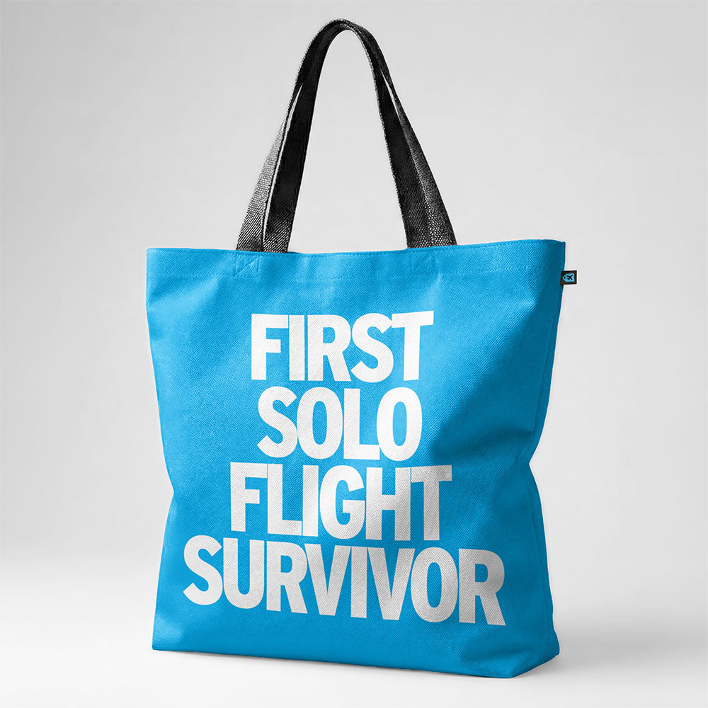 First Solo Flight Survivor - Tote Bag